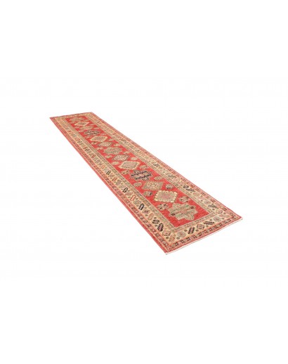 Tappeto Kazak Fine Pakistan arancione giallo 76x319