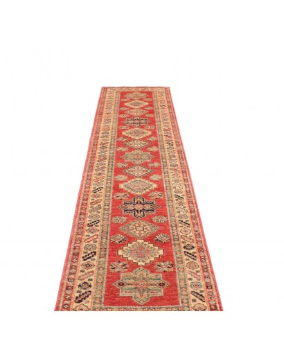 Tappeto Kazak Fine Pakistan arancione giallo 76x319