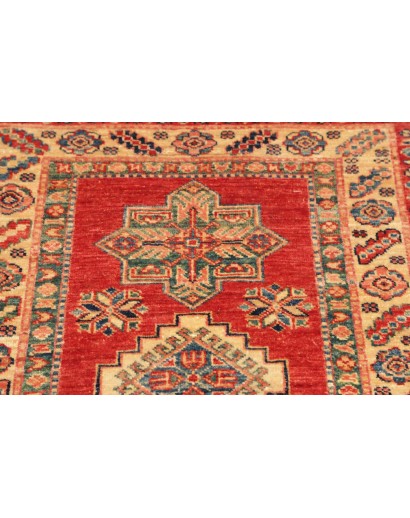Tappeto Kazak Fine Pakistan arancione giallo 76x319