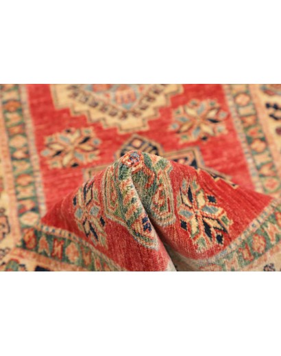 Tappeto Kazak Fine Pakistan arancione giallo 76x319
