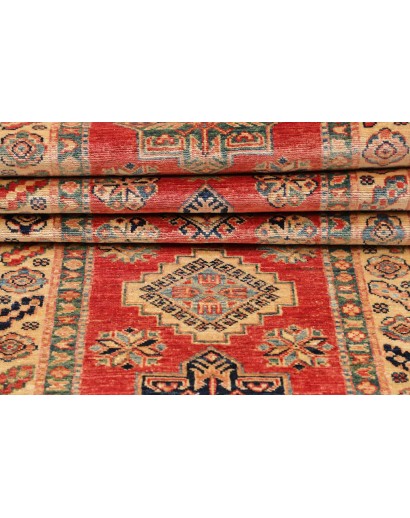 Tappeto Kazak Fine Pakistan arancione giallo 76x319