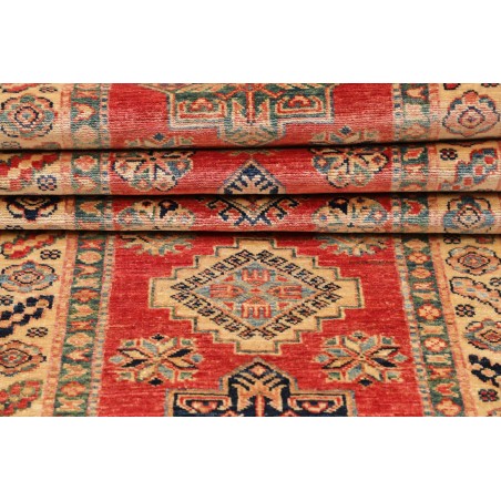 Tappeto Kazak Fine Pakistan arancione giallo 76x319