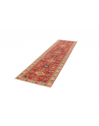 Tappeto Kazak Fine Pakistan marrone grigio 78x300
