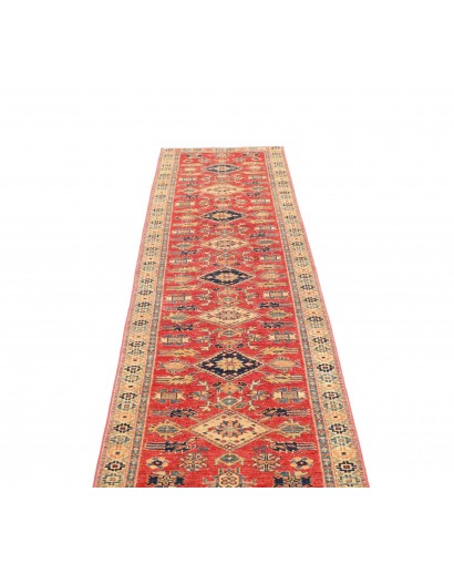 Tappeto Kazak Fine Pakistan marrone grigio 78x300