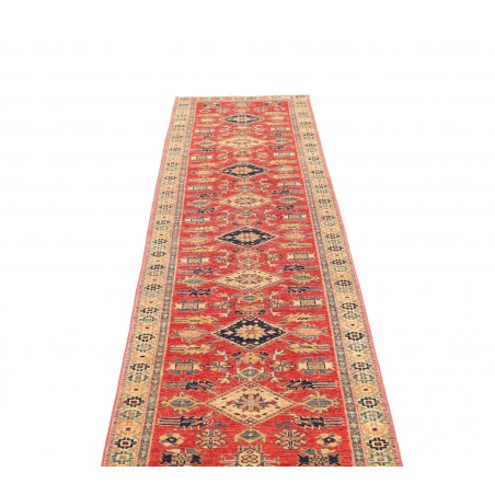 Tappeto Kazak Fine Pakistan marrone grigio 78x300