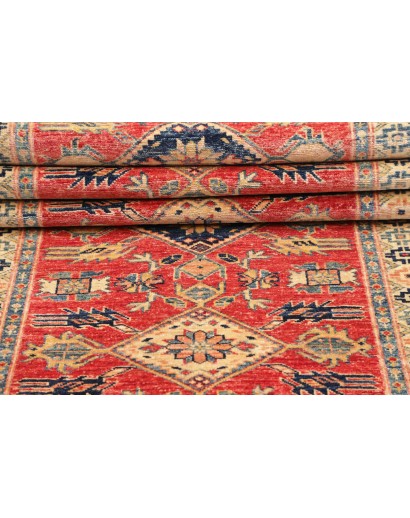 Tappeto Kazak Fine Pakistan marrone grigio 78x300