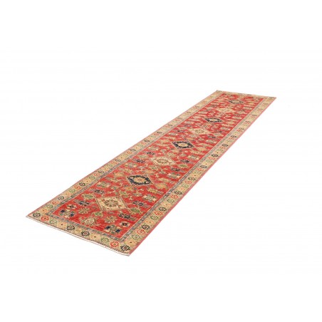 Tappeto Kazak Fine Pakistan marrone giallo 79x307