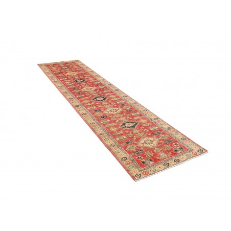 Tappeto Kazak Fine Pakistan marrone giallo 79x307