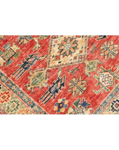 Tappeto Kazak Fine Pakistan marrone giallo 79x307