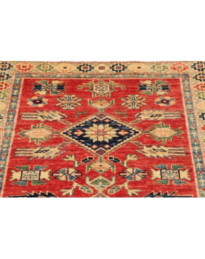 Tappeto Kazak Fine Pakistan marrone giallo 79x307