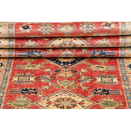 Tappeto Kazak Fine Pakistan marrone giallo 79x307