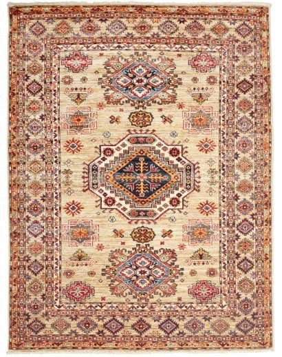 Tappeto Kazak Fine Pakistan marrone rosso 150x203