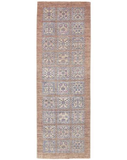 Tappeto Bakhteari Pakistan marrone azzurro 78x234