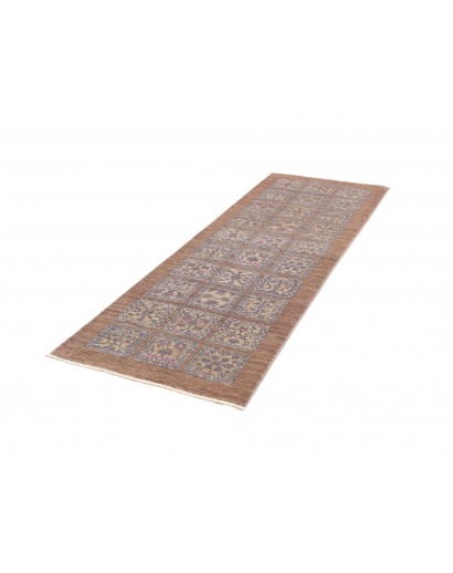 Tappeto Bakhteari Pakistan marrone azzurro 78x234