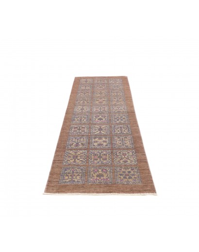 Tappeto Bakhteari Pakistan marrone azzurro 78x234