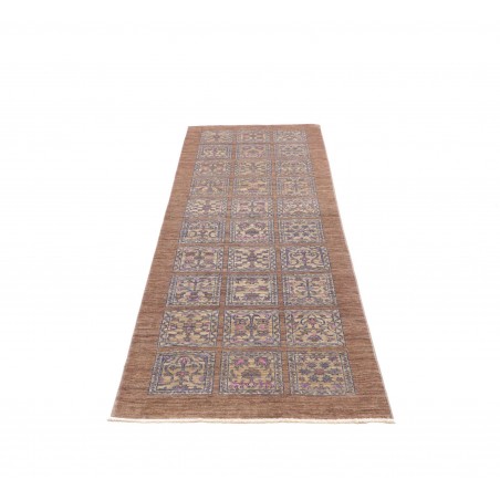 Tappeto Bakhteari Pakistan marrone azzurro 78x234