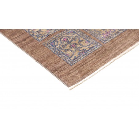 Tappeto Bakhteari Pakistan marrone azzurro 78x234