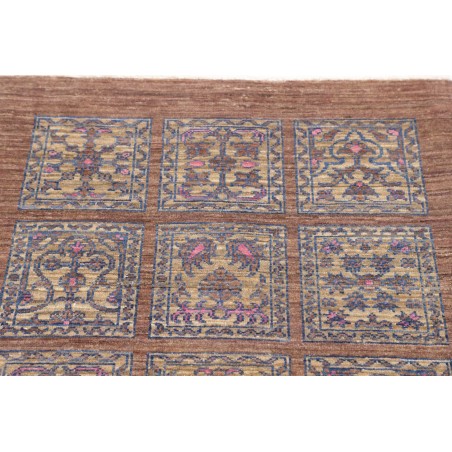 Tappeto Bakhteari Pakistan marrone azzurro 78x234