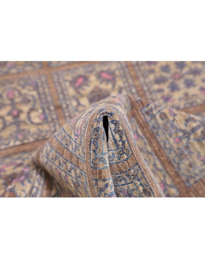 Tappeto Bakhteari Pakistan marrone azzurro 78x234