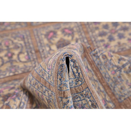 Tappeto Bakhteari Pakistan marrone azzurro 78x234