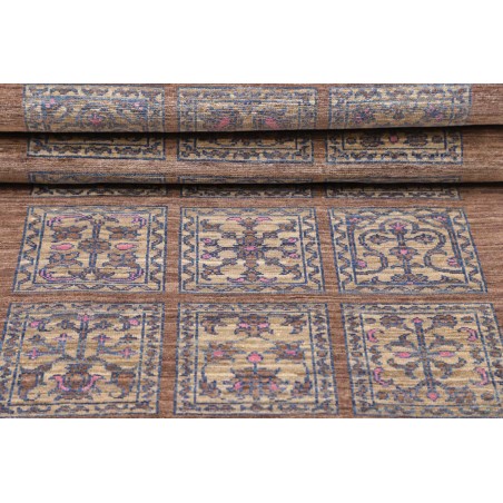 Tappeto Bakhteari Pakistan marrone azzurro 78x234
