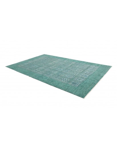 Tappeto Bakhteari Pakistan blu verde 202x314