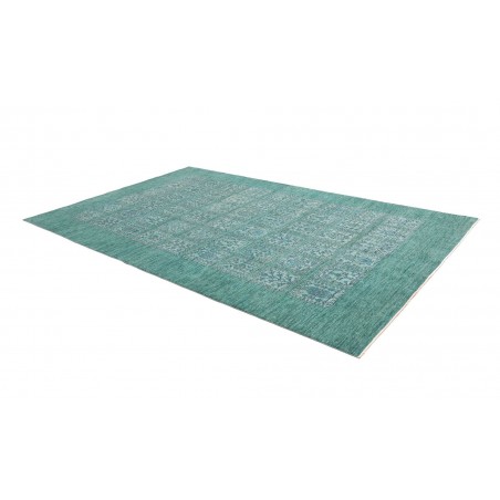 Tappeto Bakhteari Pakistan blu verde 202x314