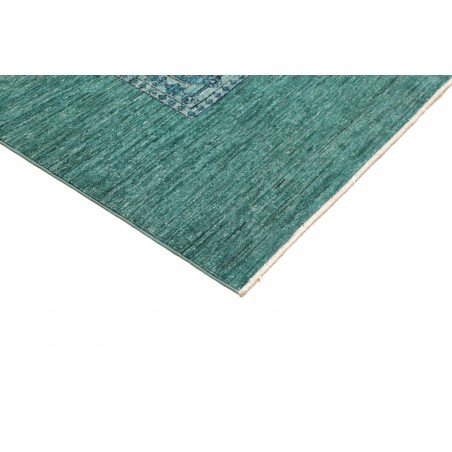 Tappeto Bakhteari Pakistan blu verde 202x314