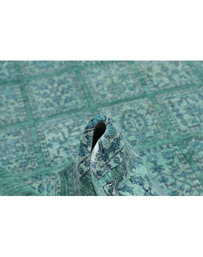 Tappeto Bakhteari Pakistan blu verde 202x314