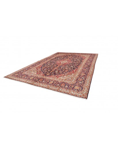 Tappeto Kashan Persia beige grigio 300x428