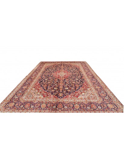 Tappeto Kashan Persia beige grigio 300x428