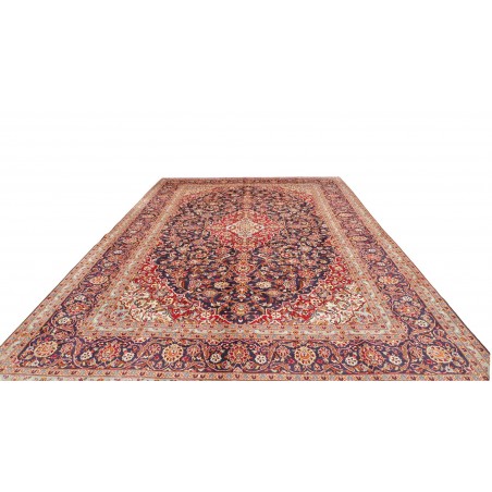 Tappeto Kashan Persia beige grigio 300x428