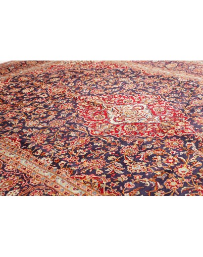 Tappeto Kashan Persia beige grigio 300x428