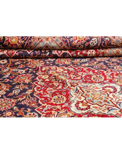 Tappeto Kashan Persia beige grigio 300x428