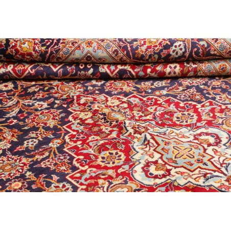 Tappeto Kashan Persia beige grigio 300x428