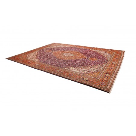 Tappeto Tabriz Persia marrone blu 300x390