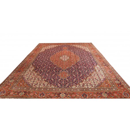 Tappeto Tabriz Persia marrone blu 300x390