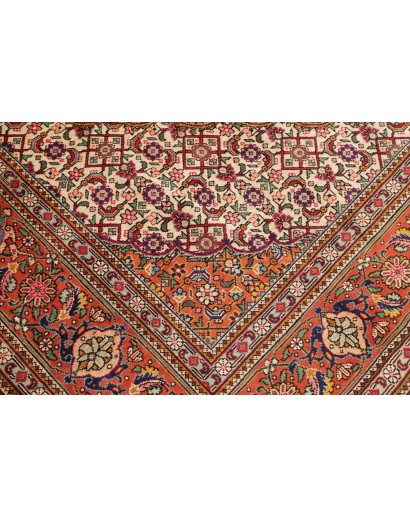 Tappeto Tabriz Persia marrone blu 300x390