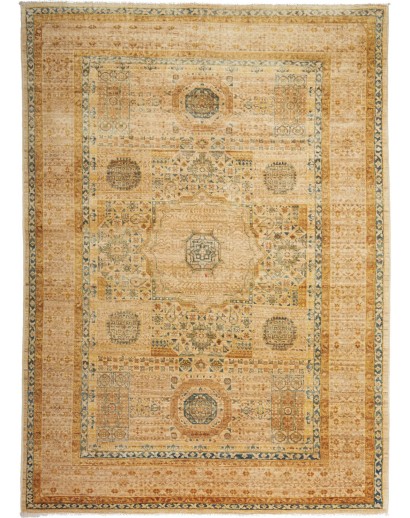 Tappeto Mamlouk Pakistan marrone verde 125x176