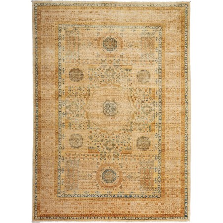 Tappeto Mamlouk Pakistan marrone verde 125x176