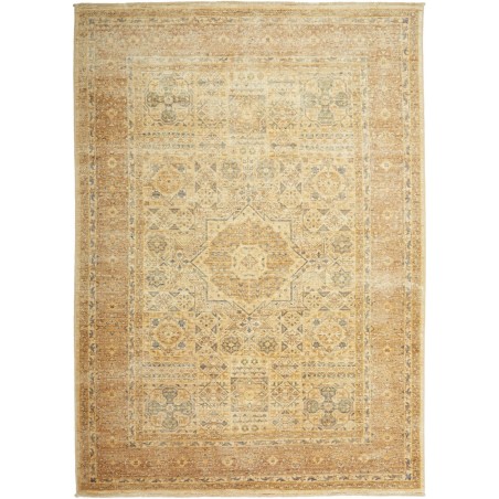 Tappeto Mamlouk Pakistan marrone giallo 122x177