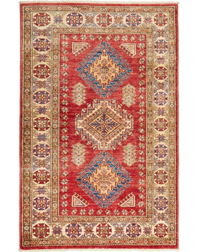 Tappeto Kazak Fine Pakistan marrone giallo 100x152