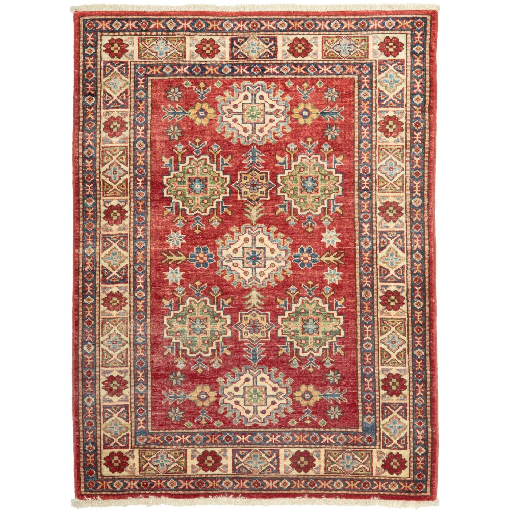 Tappeto Kazak Fine Pakistan marrone 83x115 Tappeto Kazak Fine Pakistan marrone 83x115