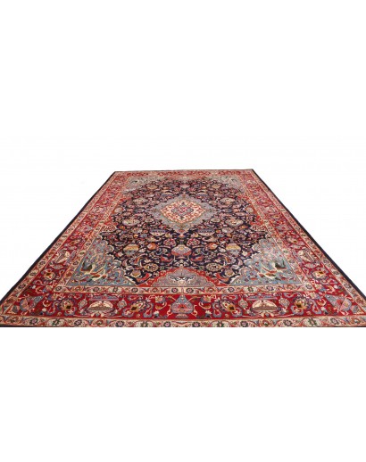 Tappeto Kashamr Zirkhaki Persia marrone azzurro 292x390