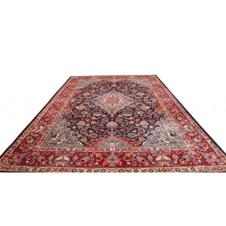 Tappeto Kashamr Zirkhaki Persia marrone azzurro 292x390