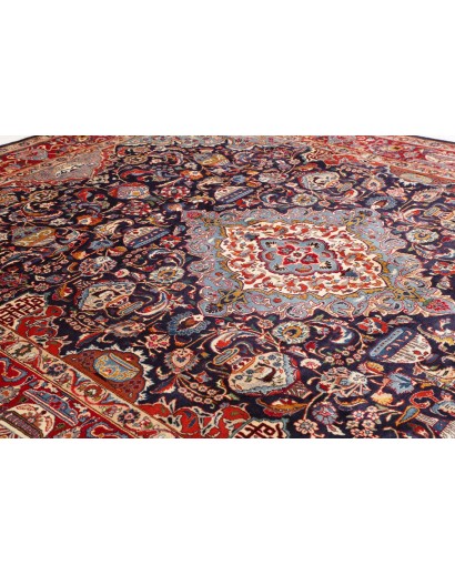 Tappeto Kashamr Zirkhaki Persia marrone azzurro 292x390