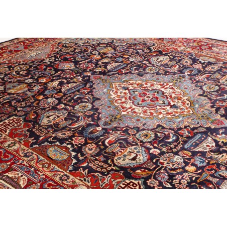 Tappeto Kashamr Zirkhaki Persia marrone azzurro 292x390