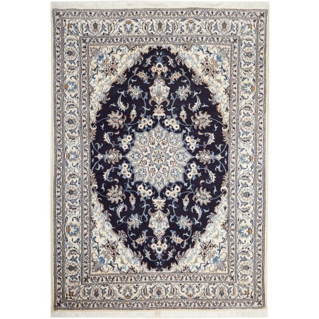 Tappeto Nain Kashmar Persia bianco grigio 165x238