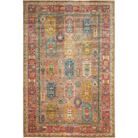 Tappeto Tribal Pakistan marrone 204x302