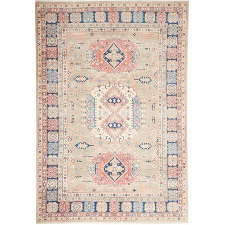 Tappeto Kazak Afghanistan bianco giallo 174x246